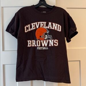 NFL Team Apparel Cleveland Browns, Brown Short-Sleeve Shirt, Women’s Size Medium